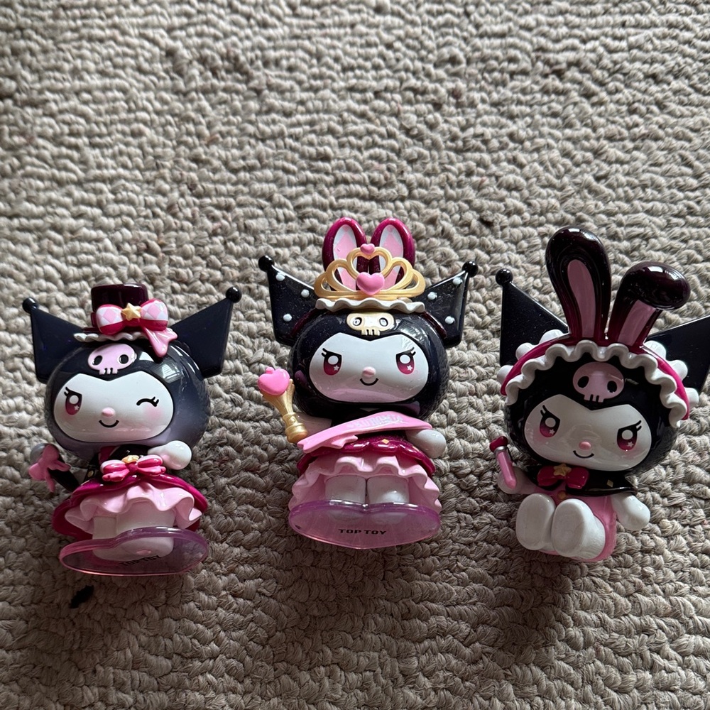Sanrio Kuromi Figures- set of all 3!!